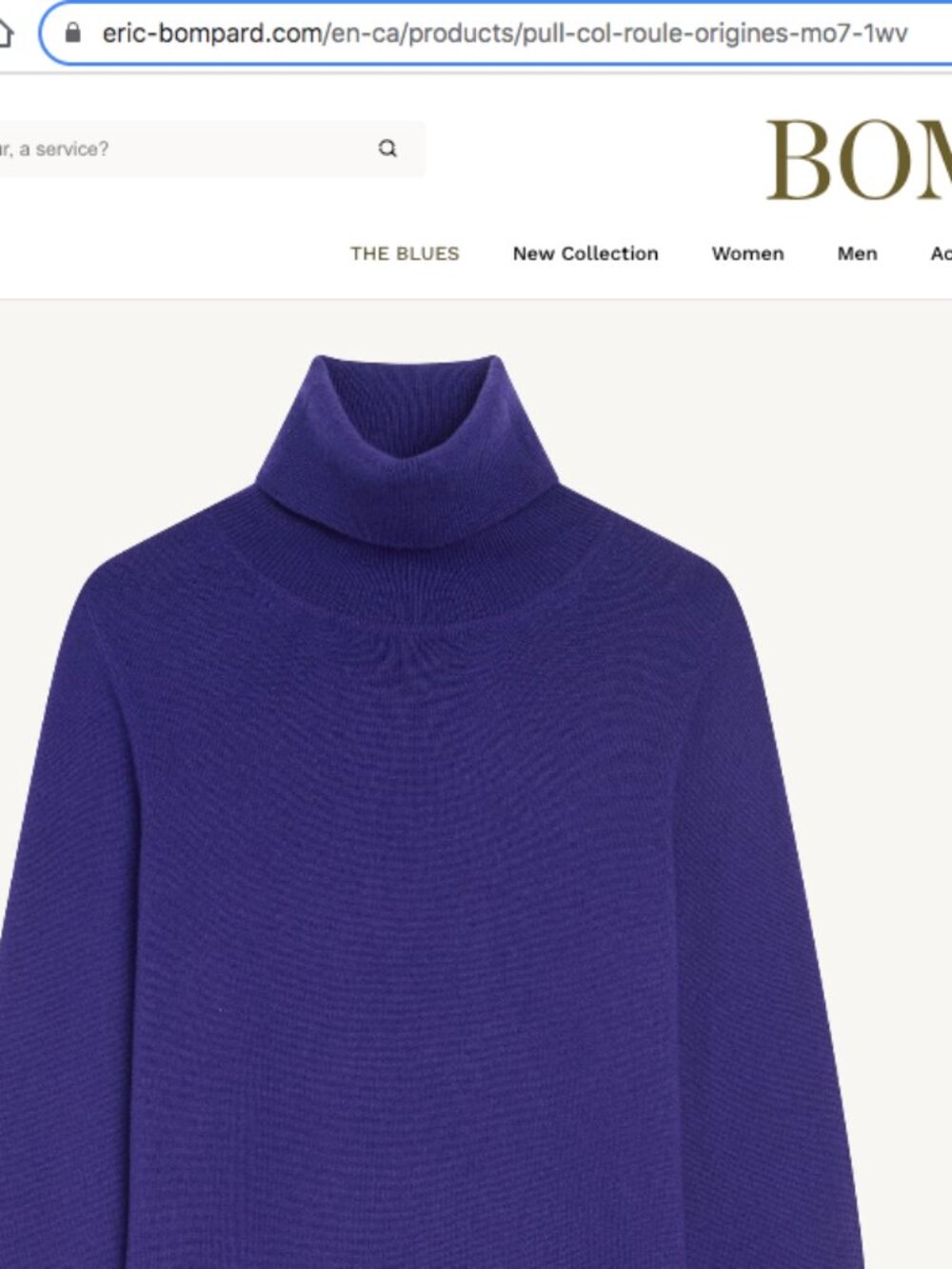 Eric Bompard Paris Purple Violet Turtleneck Cashmere Sweater S/M - Picture 8 of 12